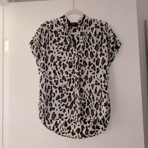 Short Sleeve Cheetah Top